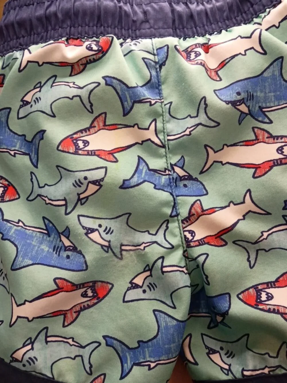 Cat & Jack Boys Shark Swim Trunks 2T Toddler Swim Shorts
